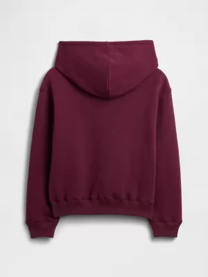 Gyermek pulóver GAP LOGO HOODIE PULLOVER 839160-00 BORDÓ LUREX