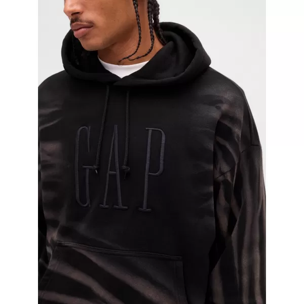  Férfi pulóver GAP CORP LOGO HOODIE PULLOVER 851641-01 FEKETE 