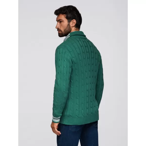  Férfi kardigán OMBRE OM-SWCD-0152 ZÖLD 