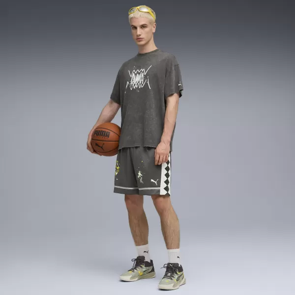 Férfi rövidnadrág PUMA PITP ALL JAWS 6.5" SHORT 632918-01 SÖTÉTSZÜRKE 