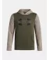 Fiú pulóver UNDER ARMOUR UA RIVAL FLC CBLCK GRPHC HD 6004994-390 ZÖLD