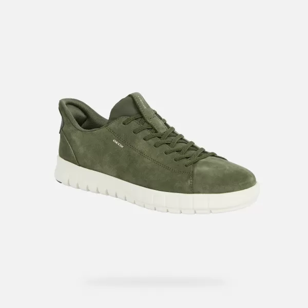  Férfi tornacipő GEOX FLEXTRIDE PLUS FAST IN G014646 KHAKI 