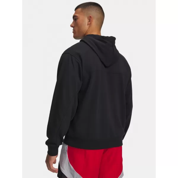  Férfi pulóver UNDER ARMOUR RIVAL LW HOODIE 6012335-001 FEKETE 