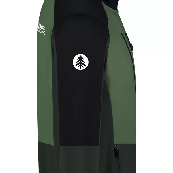  Férfi powerfleece pulóver NORDBLANC GROAN NBWFM8282 SÖTÉTZÖLD 