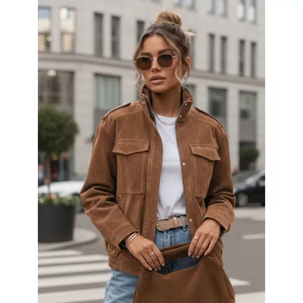  Női kabát DSTREET TY5644 BARNA 