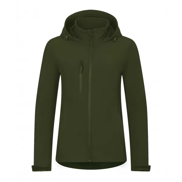  Női softshell kabát ALTISPORT NoPrint NP/ALW945 KATONAI 