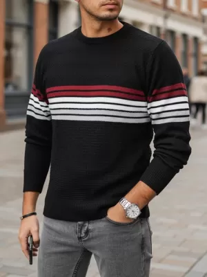 Férfi pulóver DSTREET WX2322 FEKETE