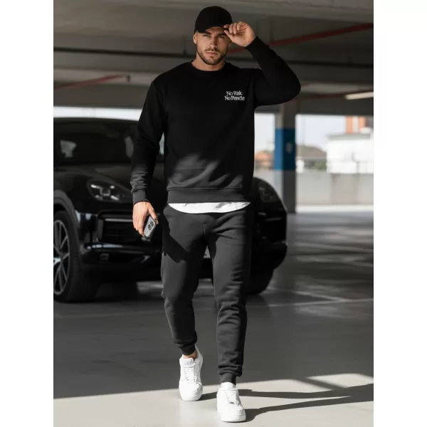  Férfi pulóver DSTREET BX5947 FEKETE 