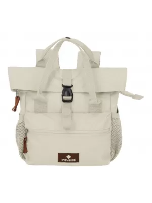 Hátizsák TRAVELITE BASICS SHORT HANDLE MINI PISZKOSFEHÉR