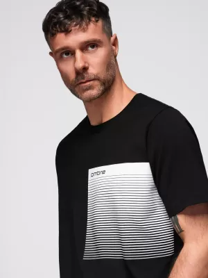 Férfi póló OMBRE OM-TSPT-0246 FEKETE