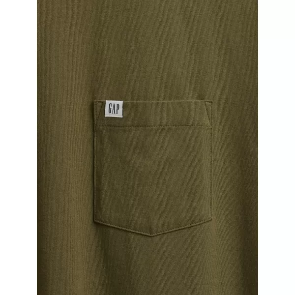  Férfi póló GAP LOGO TEE 857901-17 ÉRETT OLAJBOGYÓ 