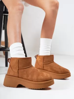 Női cipők DSTREET ZY1288 KARAMELLA