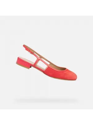 Női balerinák GEOX VIRNILISA B G012911 PIROS