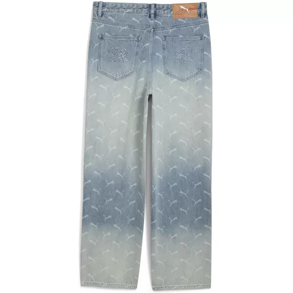  Férfi nadrág PUMA ROCKY LASER MONOGRAM DENIM 633428-01 KIFAKULT FARMER/AOP 