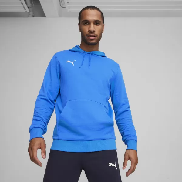  Férfi pulóver PUMA TEAMGOAL CASUALS HOODY 658618_02 IGNITE BLUE/ KÉK/PUMAFEHÉR GYÚJTÁS 