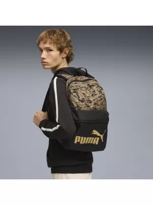 Hátizsák PUMA PHASE AOP BACKPACK 091169_07 LEOPARD/GOLD LEOPÁRD/ARANY PUMA 1. SZ