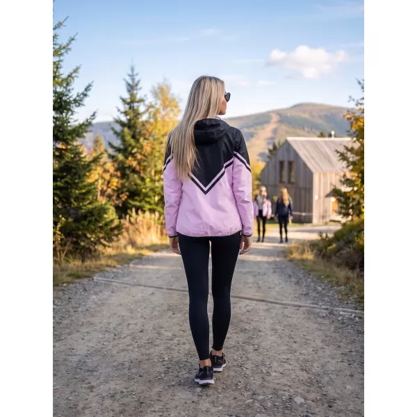  Női prémium softshell kabát ALTISPORT VOJ/ALW101JACK01 RÓZSASZÍNES FEKETE 