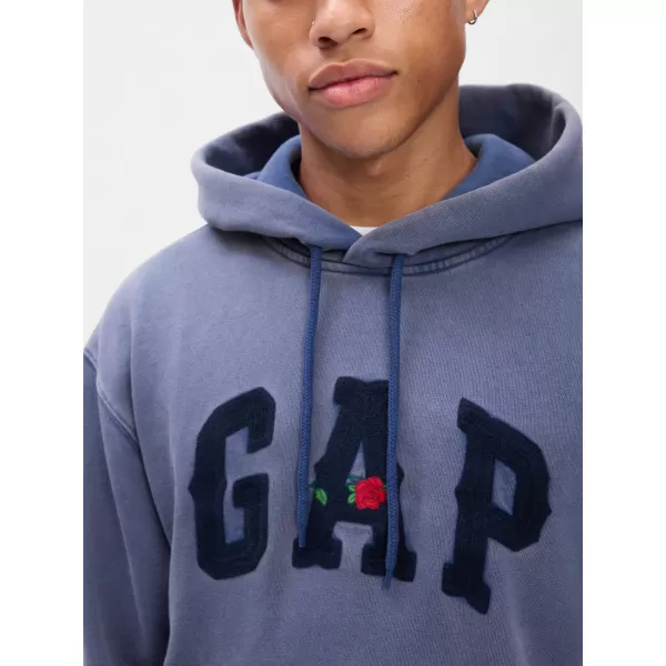  Férfi pulóver GAP LOGO HOODIE PULLOVER 646027-01 ÉJSZAKAI ÉGBOLT 