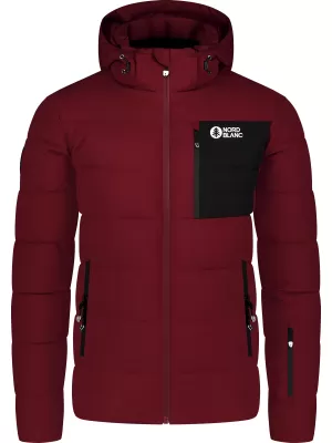 Férfi téli kabát NORDBLANC BRAMBLE NBWJM8258 BURGUNDIA