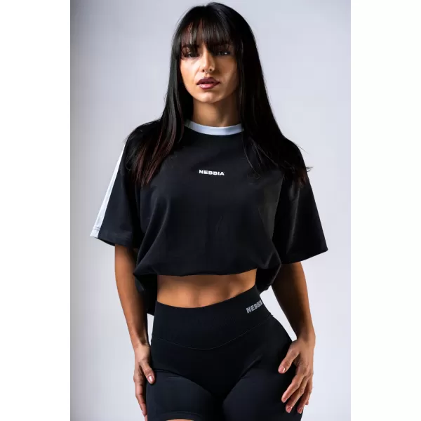  Laza szabású POWER 894 BLACK Nebbia póló 