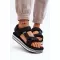 Női szandál LEE COOPER LCW-24-05-2753L FEKETE/FEHÉR