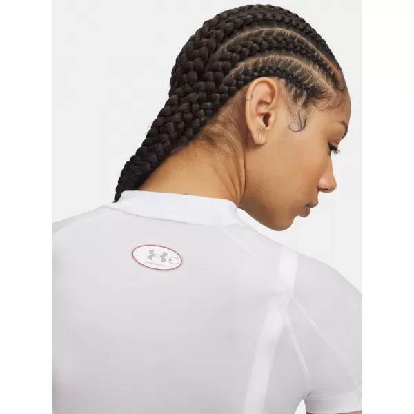  Női póló UNDER ARMOUR HEATGEAR ELITE CROP MCK SS 6014710-100 FEHÉR 