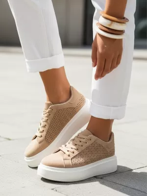 Női cipők DSTREET ZY1373 KHAKI