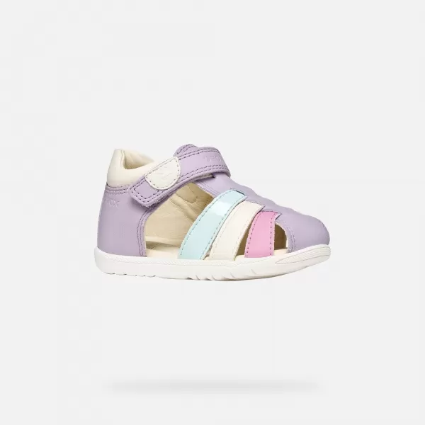  Lányok az első lépések GEOX SANDAL MACCHIA B254WB08502C8888 LILA 