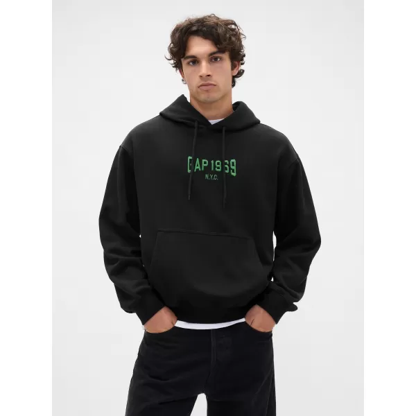  Férfi pulóver GAP LOGO PULLOVER HOODIE 821291-03 HOLDTALAN ÉJSZAKA 
