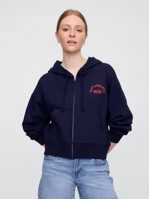 Női pulóver GAP LOGO HOODIE ZIP 823753-02 HADITENGERÉSZET EGYENRUHA