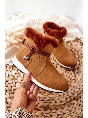 Gyermek hócsizma BIG STAR BB374058BS CAMEL Big Star Shoes