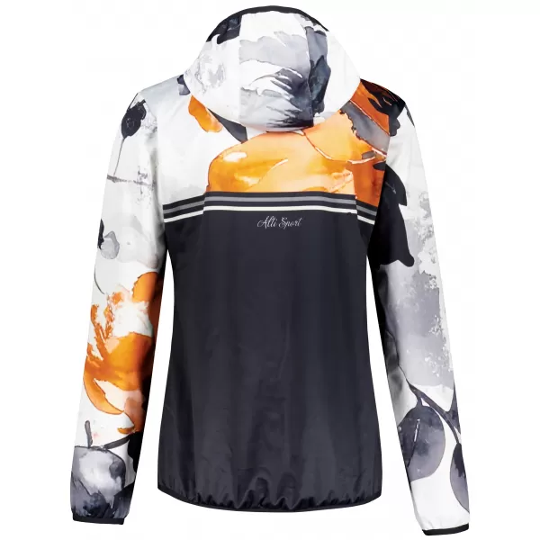  Női prémium softshell kabát ALTISPORT VOJ/ALW117JACK01 FEKETE/NARANCS 