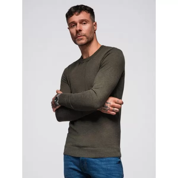  Férfi pulóver OMBRE OM-SWBS-0106 OLÍVA MELANZS 