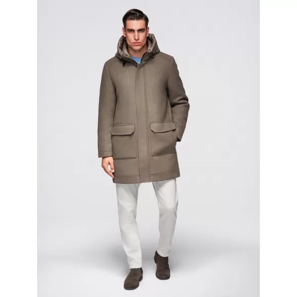  Férfi kabát OMBRE OM-COWC-0132 KHAKI 