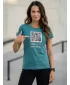 Női póló SAM 73 PROKREPU 008 TÜRKIZ