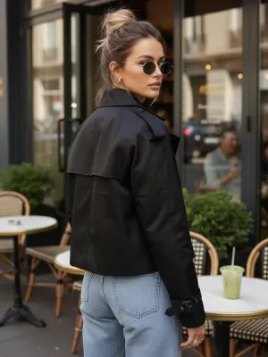 Női kabát DSTREET NY0770 FEKETE