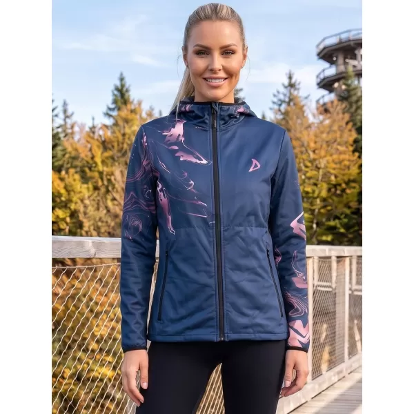  Női prémium softshell kabát ALTISPORT VOJ/ALW064JACK01 KÉK RÓZSASZÍN 
