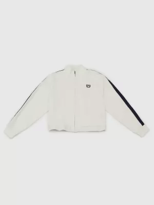Női kabát GAP LOGO FULLZIP JACKET 732240-03 ÚJ TÖRTFEHÉR