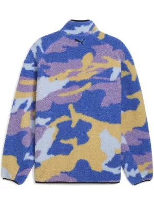 Férfi dzseki PUMA DYLAN POLAR FLEECE JACKET 632826-01 VÁSZON/AOP