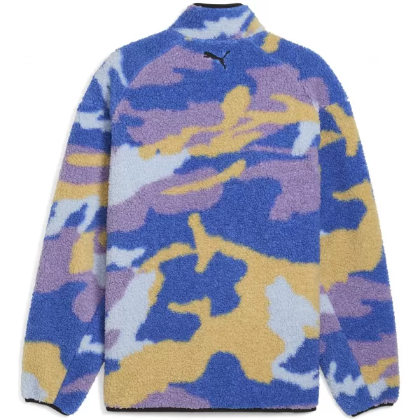  Férfi dzseki PUMA DYLAN POLAR FLEECE JACKET 632826-01 VÁSZON/AOP 