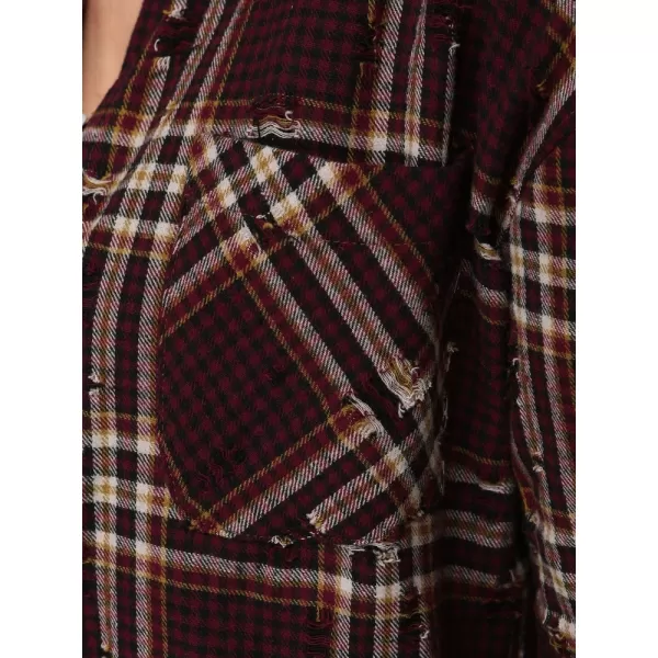  Női ing DSTREET DY0484 BURGUNDIA 