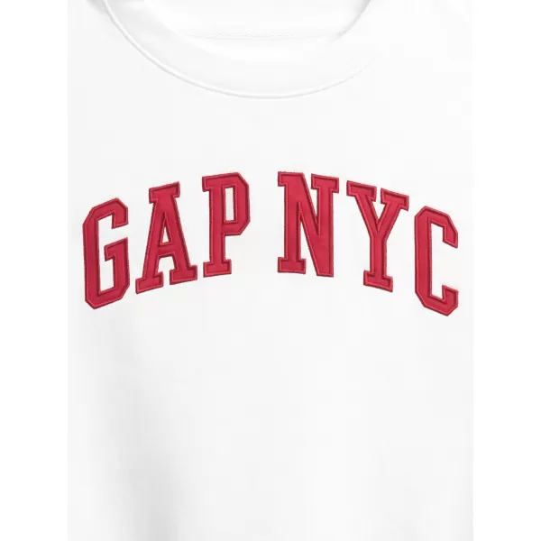  Női pulóver GAP LOGO SWEATSHIRT 799272-04 ÚJ TÖRTFEHÉR 