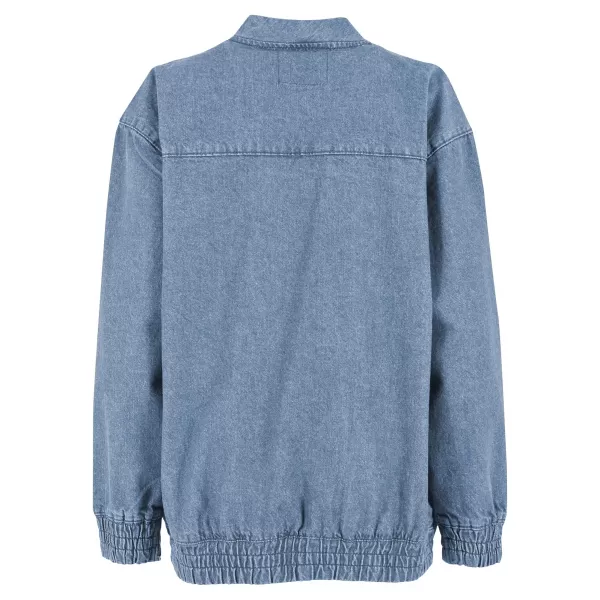  Női kabát URBAN CLASSICS TB7131 ÚJ VILÁGOSKÉK PISZKOS MOSVA 