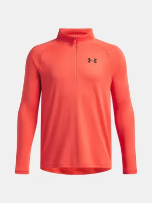 Fiú pulóver UNDER ARMOUR TECH 2.0 1/2 ZIP 1363286-690 PIROS