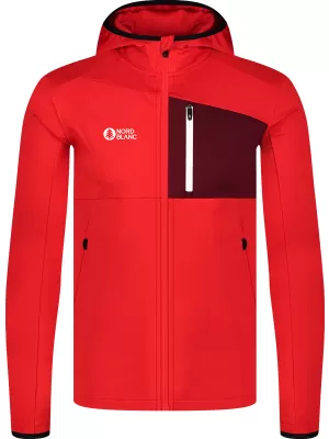Férfi powerfleece pulóver NORDBLANC BRACKEN NBWFM8286 PIROS