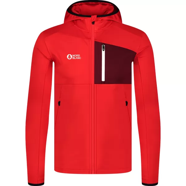  Férfi powerfleece pulóver NORDBLANC BRACKEN NBWFM8286 PIROS 