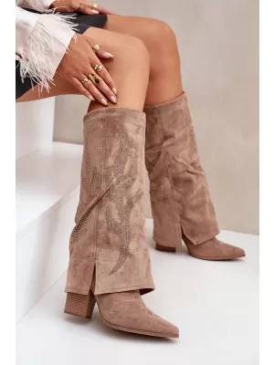 Női csizma BOTO IVILTA 35121 KHAKI