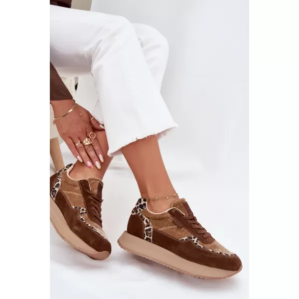  Női tornacipő BIG STAR OO274A313 BARNA/BEGE Big Star Shoes 