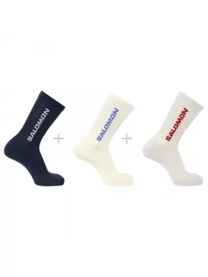 Zokni SALOMON EVERYDAY CREW 3-PACK LC2911100 VARÁZSLATOS/VANÍLIAJÉG/HOLDKŐZET