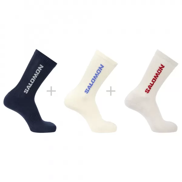  Zokni SALOMON EVERYDAY CREW 3-PACK LC2911100 VARÁZSLATOS/VANÍLIAJÉG/HOLDKŐZET 